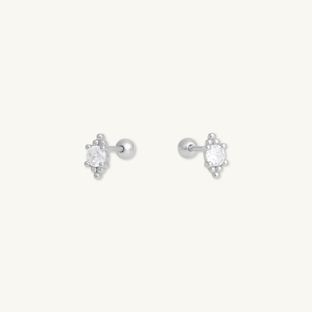 Boho Sapphire Barbell Stud Cartilage Earrings