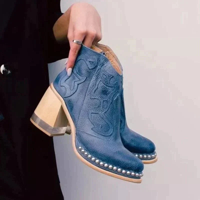 Zaria Women's Ankle Boots – Elegant Leather Ankle Boots with Modern Style and Lasting Comfort