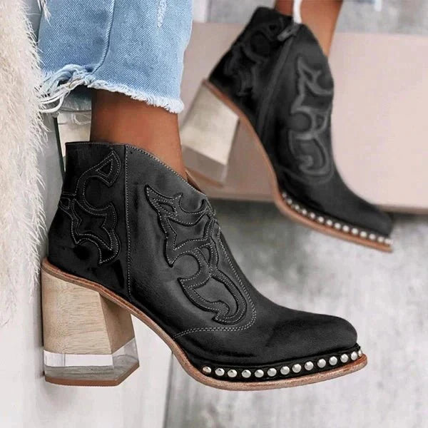 Zaria Women's Ankle Boots – Elegant Leather Ankle Boots with Modern Style and Lasting Comfort
