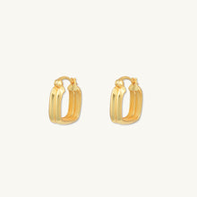 Boxy Twist Hoop Earrings