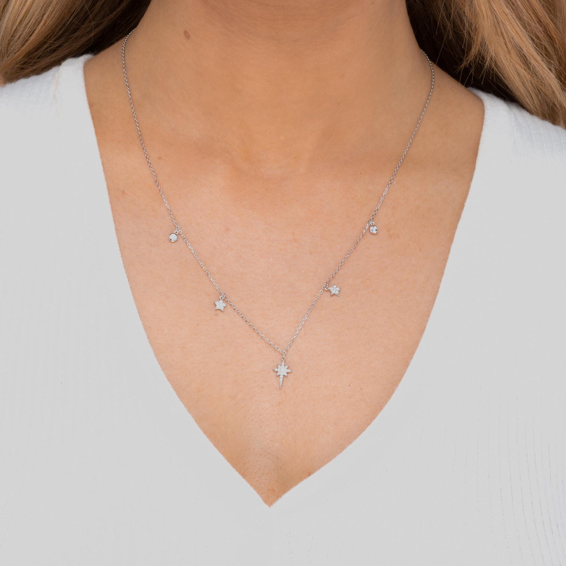 Bright North Star Sapphire Necklace