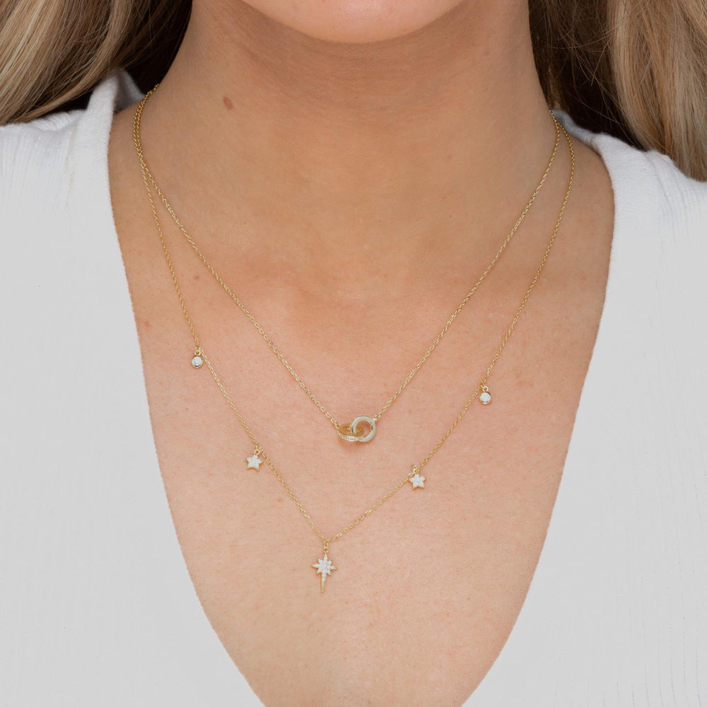 Bright North Star Sapphire Necklace