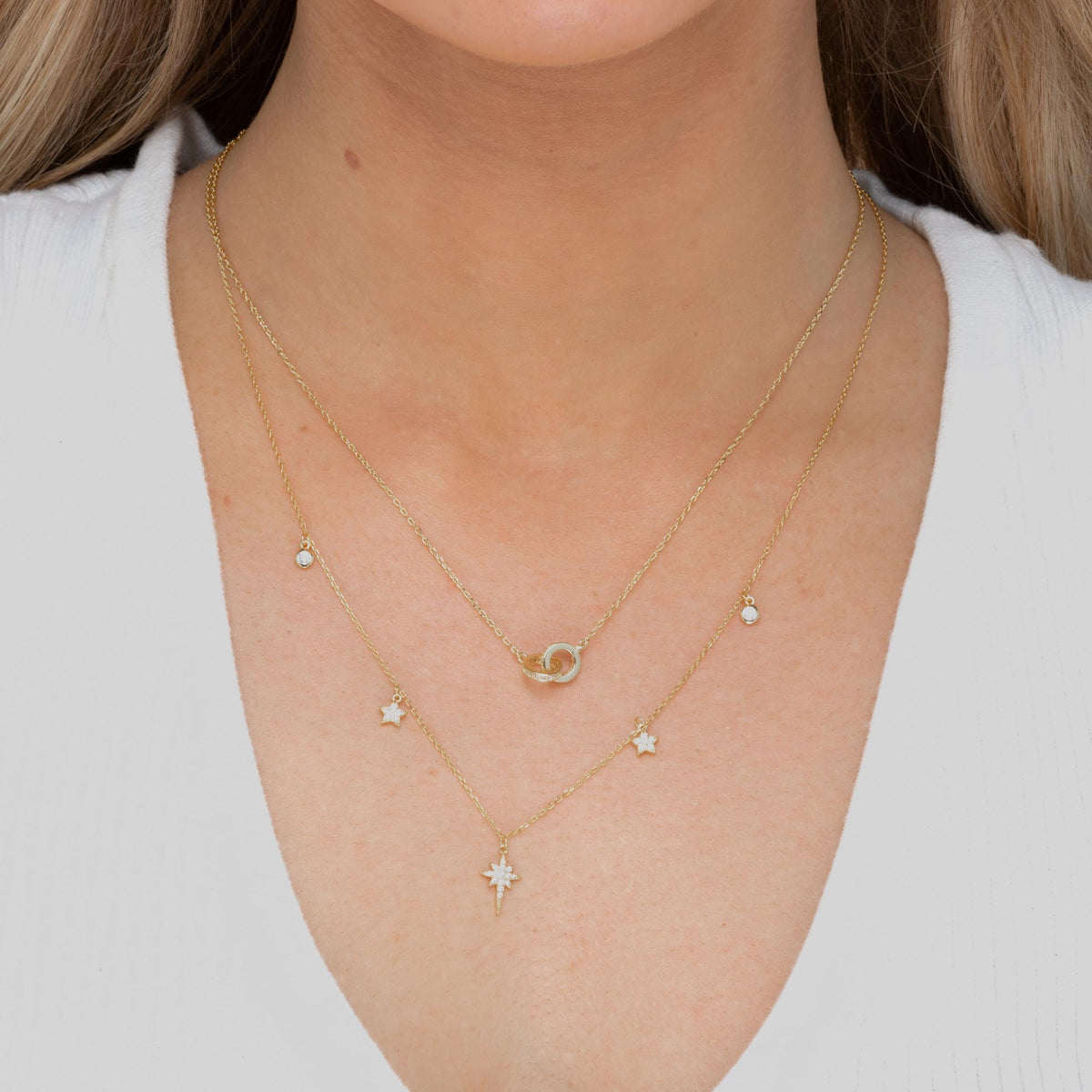 Bright North Star Sapphire Necklace