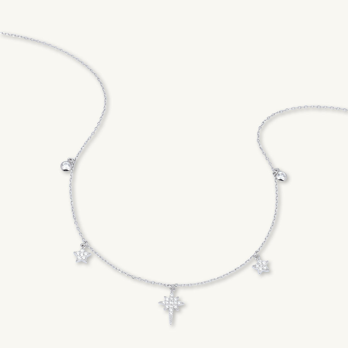 Bright North Star Sapphire Necklace