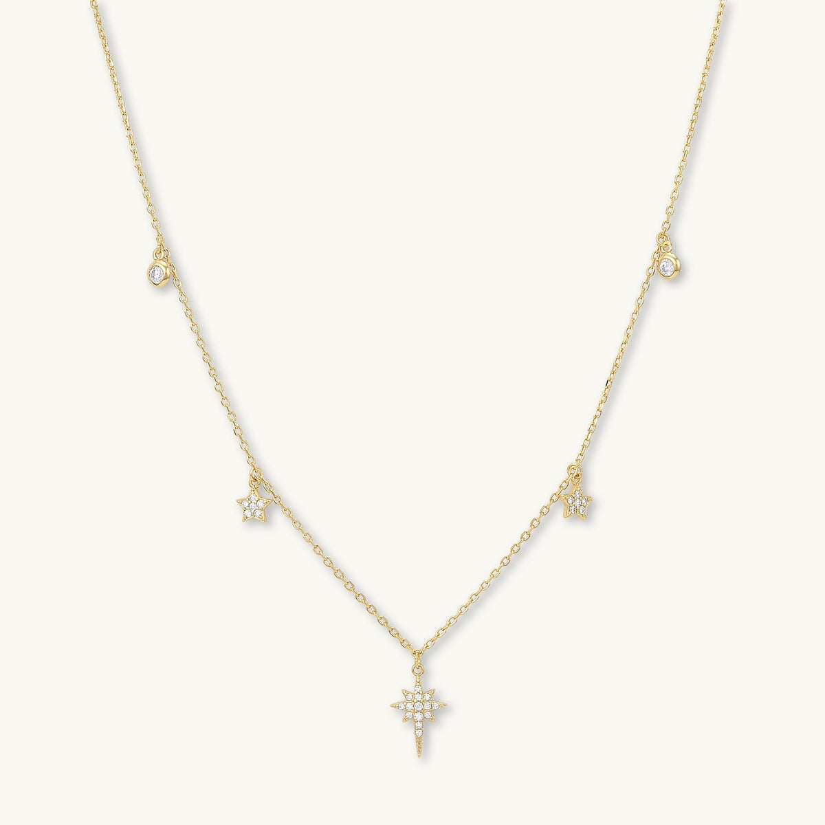 Bright North Star Sapphire Necklace
