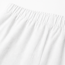 Brisana – Lightweight Linen-Look Capri Pants for Women Soft Elastic Waist