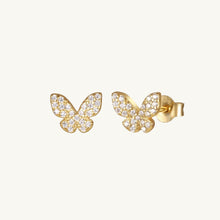 Butterfly Pave Stud Earrings