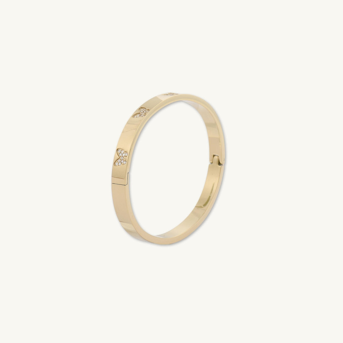 Butterfly Sapphire Hinged Bangle