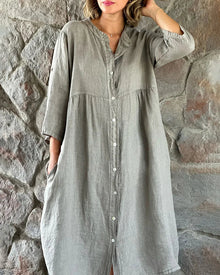 Alya Robe Chemise Woman – Fluid & Elegant for Summer, Office or Casual Outings