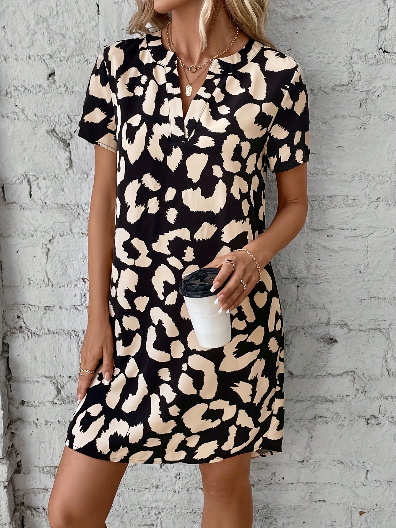 Jayla Summer Dress for Women – Lightweight Midi Dress in Polyester with a Colorful and Summery Look