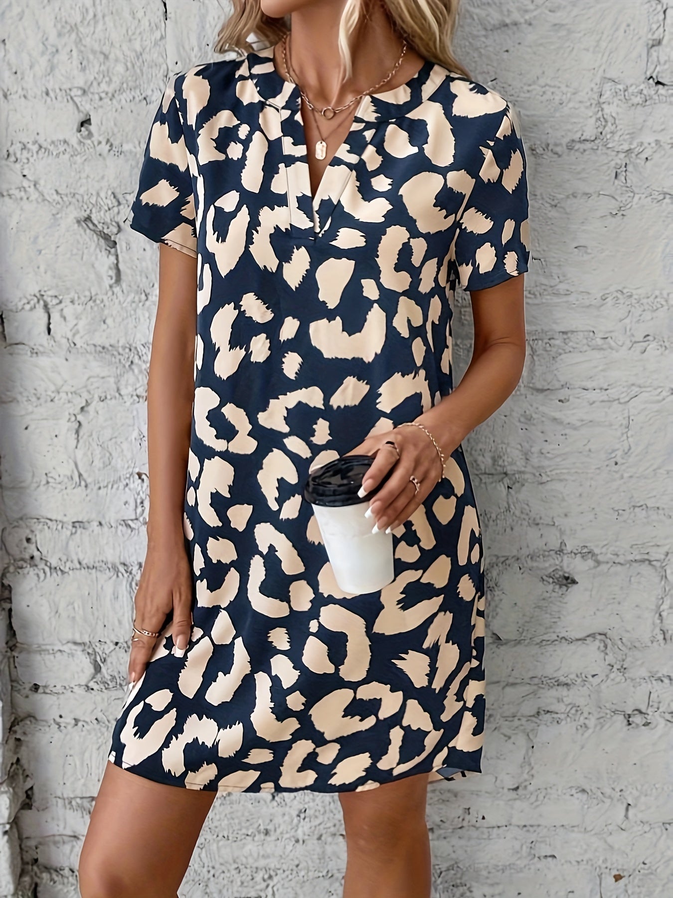 Jayla Summer Dress for Women – Lightweight Midi Dress in Polyester with a Colorful and Summery Look