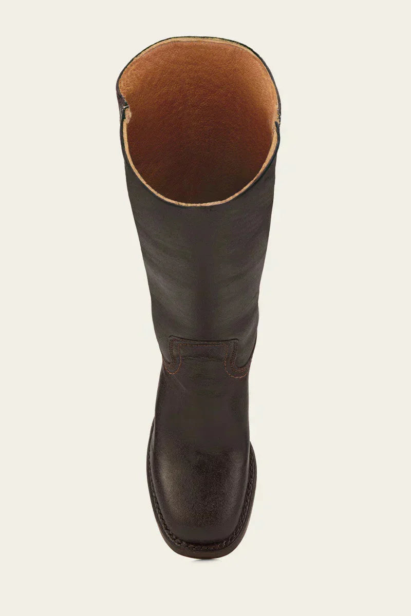 Shaina Women's Western Boots – High Block Heel Boots with Leather Look & Iconic Style