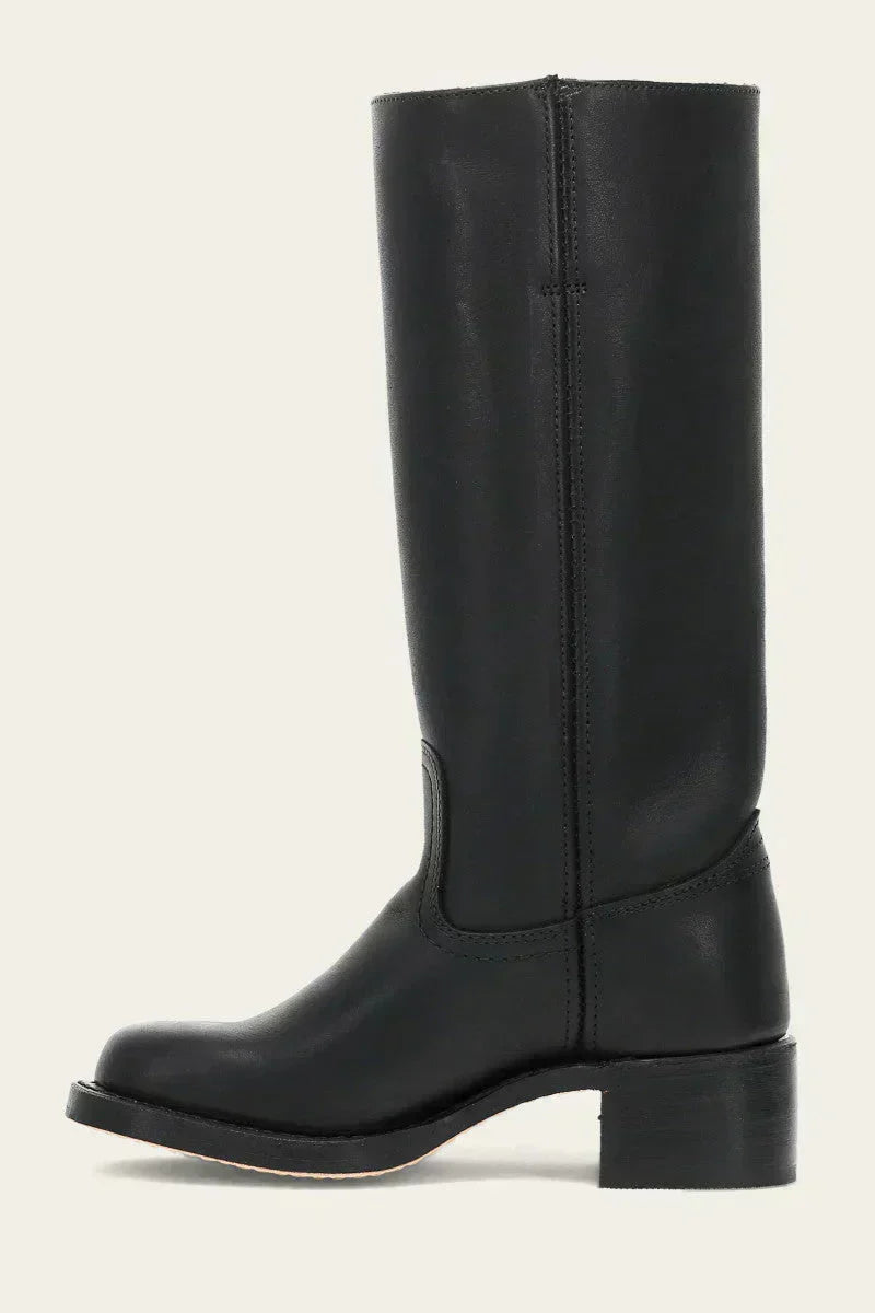 Shaina Women's Western Boots – High Block Heel Boots with Leather Look & Iconic Style