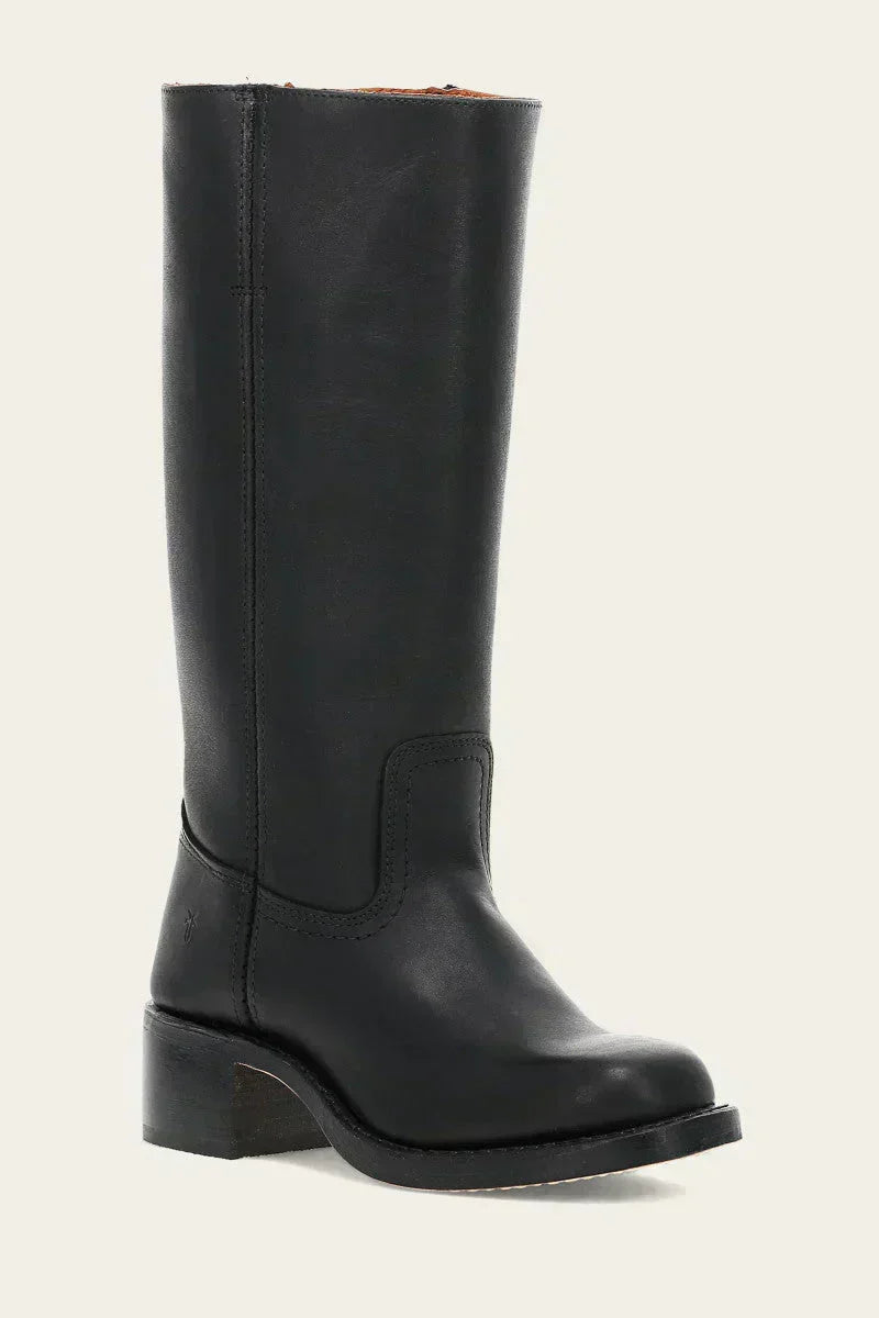 Shaina Women's Western Boots – High Block Heel Boots with Leather Look & Iconic Style