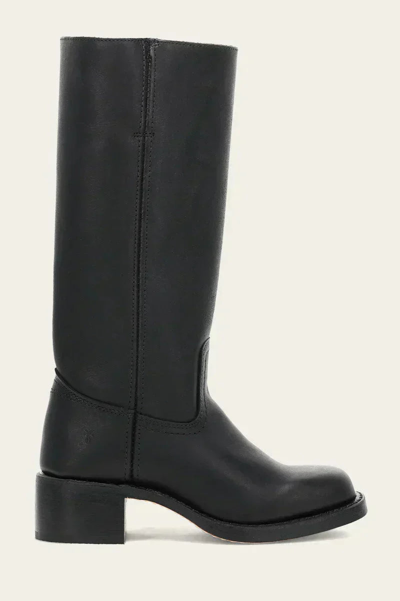 Shaina Women's Western Boots – High Block Heel Boots with Leather Look & Iconic Style