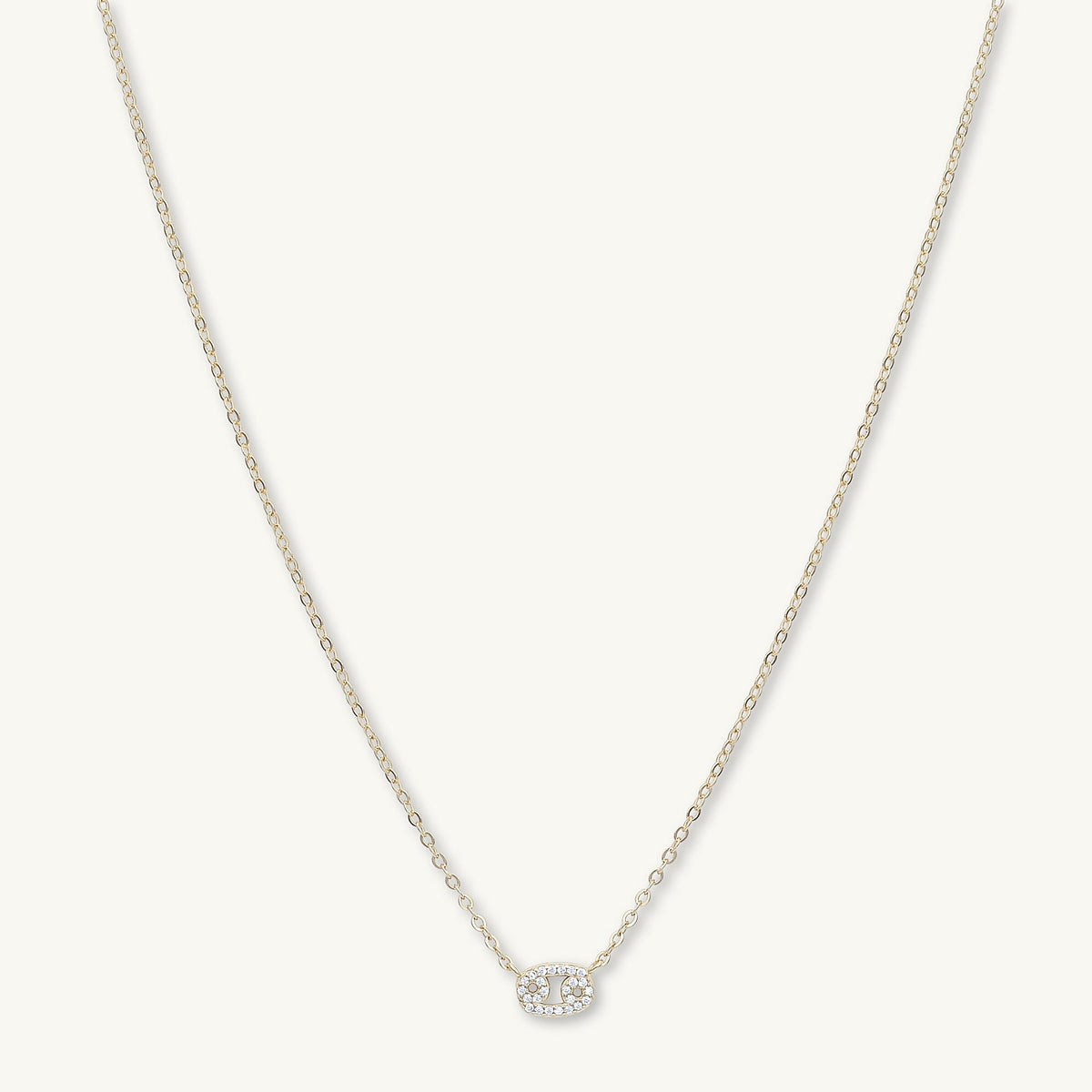 Cancer Sapphire Charm Zodiac Star Sign Necklace
