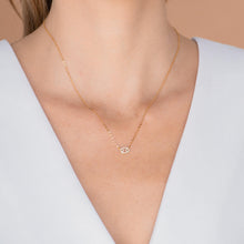 Cancer Sapphire Charm Zodiac Star Sign Necklace