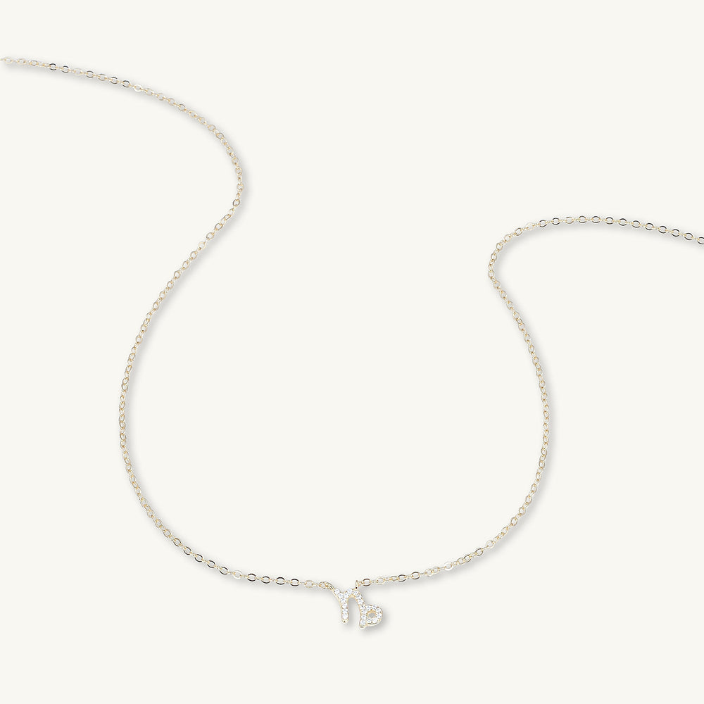 Capricorn Sapphire Charm Zodiac Star Sign Necklace