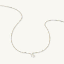 Capricorn Sapphire Charm Zodiac Star Sign Necklace