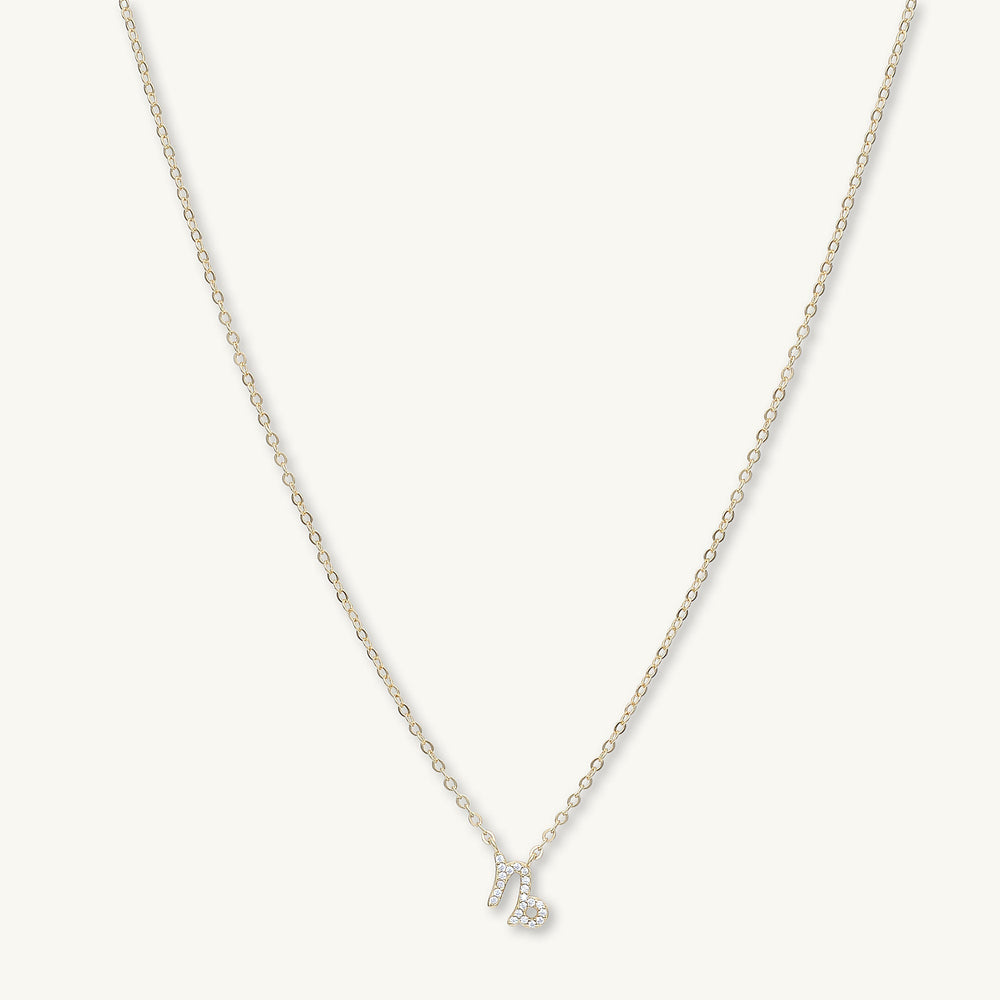Capricorn Sapphire Charm Zodiac Star Sign Necklace