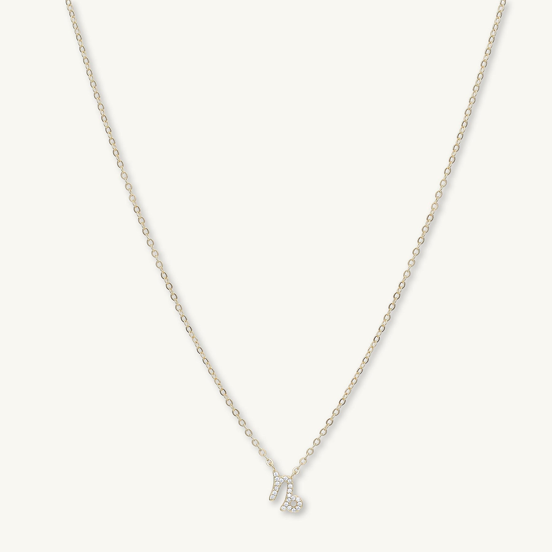 Capricorn Sapphire Charm Zodiac Star Sign Necklace