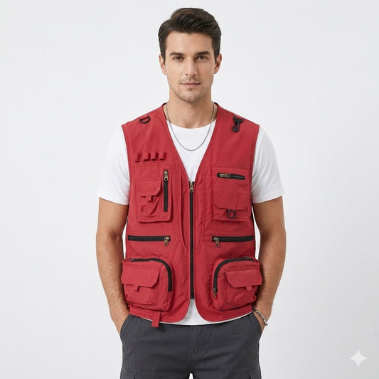 Luca Romano | Multi-Pocket Utility Vest For Men