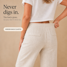 Trueline – Cotton Blend Wide Leg Trousers