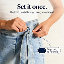 Trueline Denim – Adjustable Tie-Waist Wrap Midi Skirt