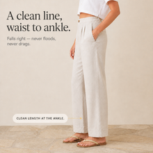 Trueline – Cotton Blend Wide Leg Trousers