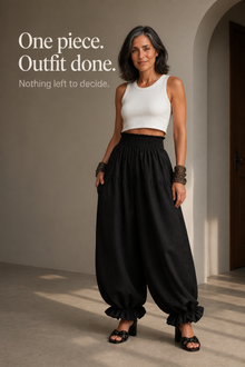 Wearbella – Smocked Waist Ruffled Hem Wide Leg Pants