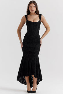 Catalina Evening Dress Woman – Elegant Lace Dress with Feminine Cut for Special Occasions