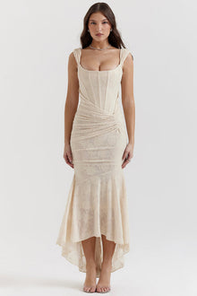 Catalina Evening Dress Woman – Elegant Lace Dress with Feminine Cut for Special Occasions