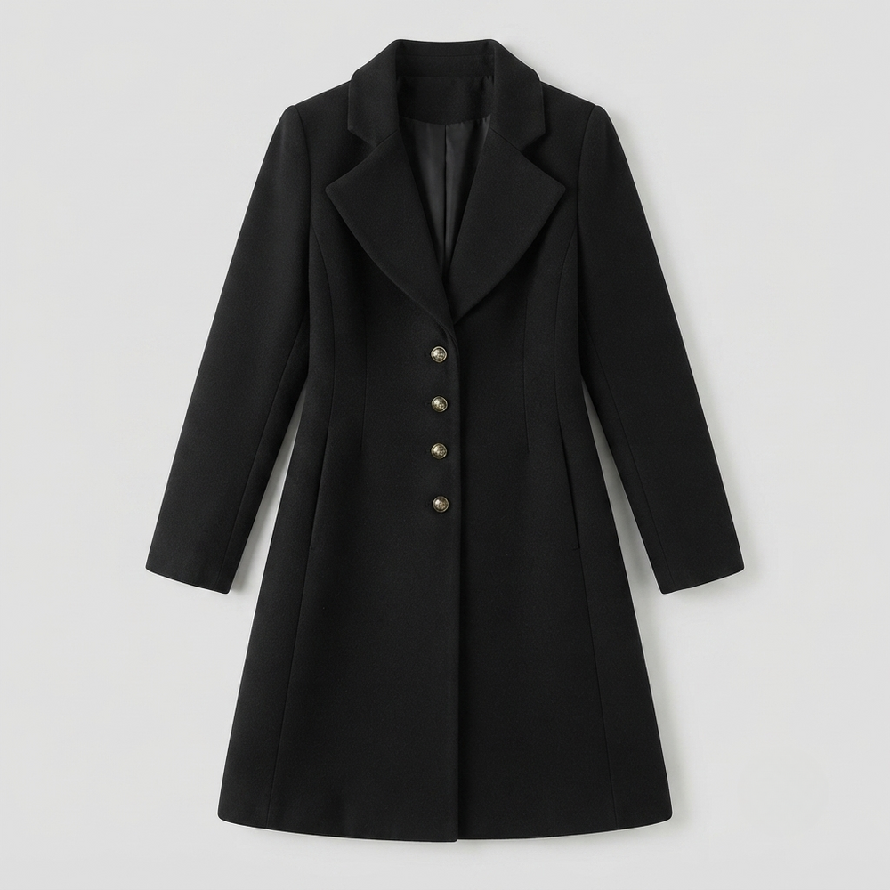 Elise Hartley | Tailored Longline Wool-Blend Coat For Women