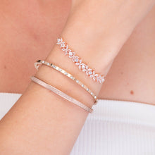 Checkered Hinged Bangle Bracelet