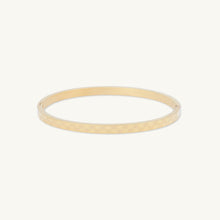 Checkered Hinged Bangle Bracelet