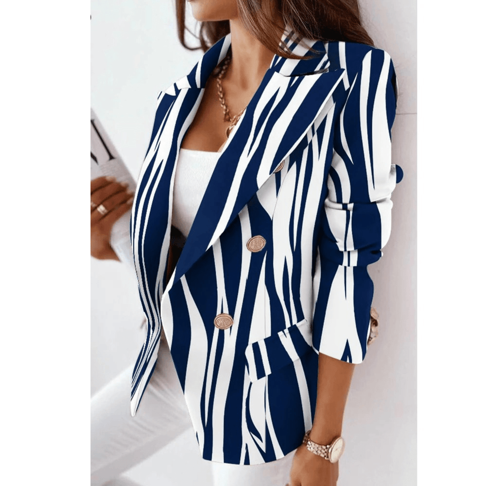 Marie Blazer Femme – Tailored lapel jacket in elegant premium fabric