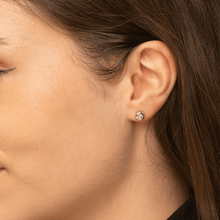 Circle Cubic Zirconia Studs
