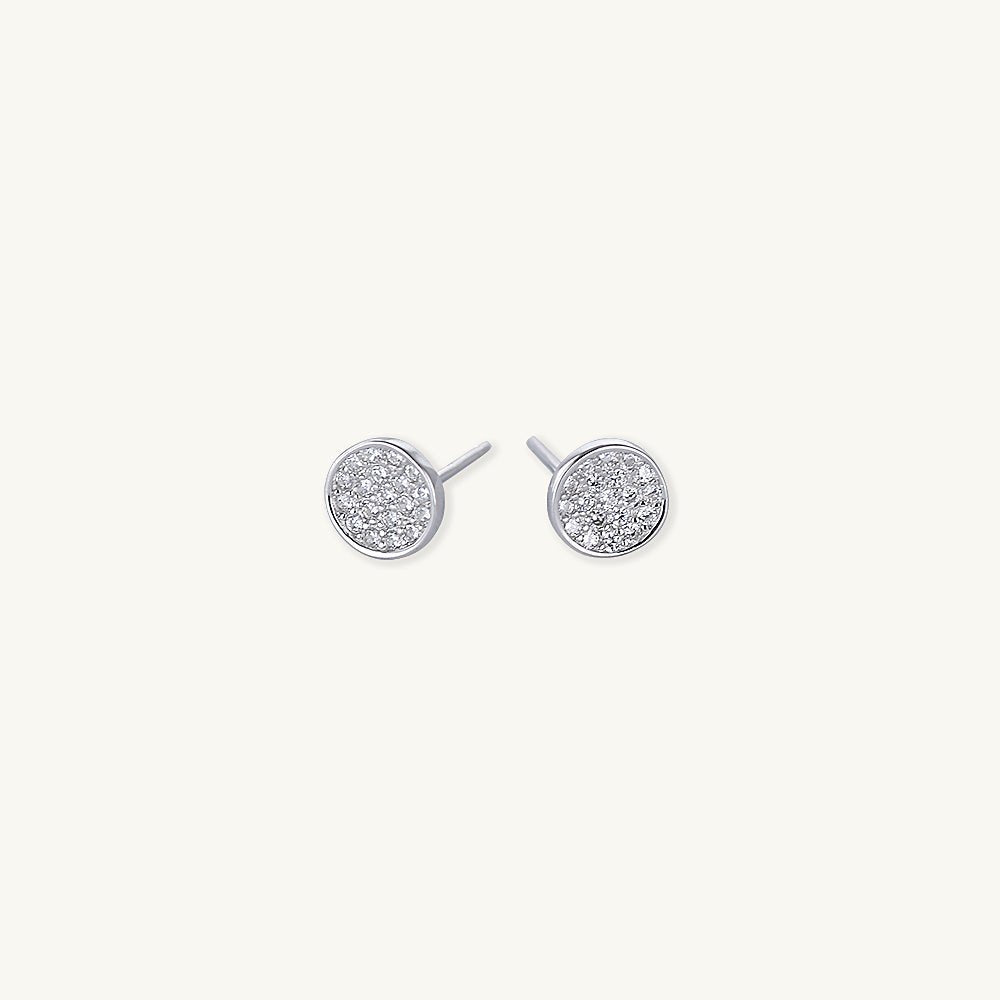 Circle Sapphire Studs