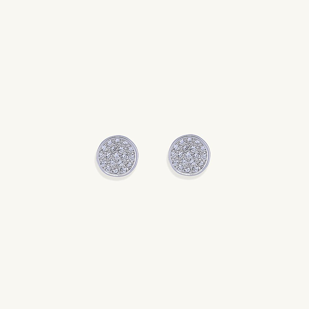 Circle Sapphire Studs