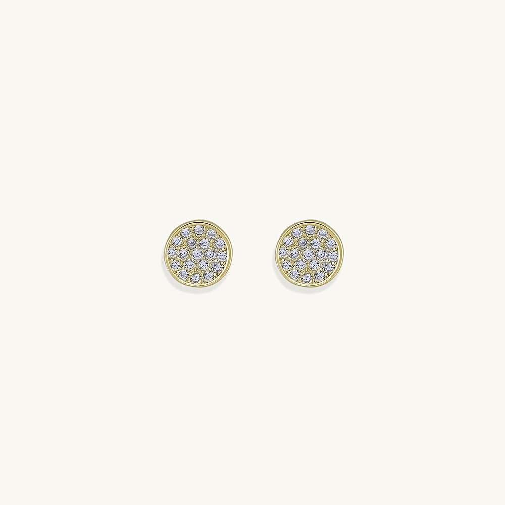 Circle Sapphire Studs