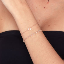 Circle Zirconia Chain Bracelet