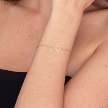 Circle Zirconia Chain Bracelet