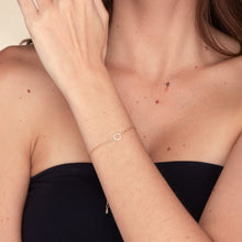 Circle Zirconia Chain Bracelet