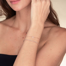 Circle Zirconia Chain Bracelet