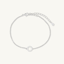 Circle Zirconia Chain Bracelet