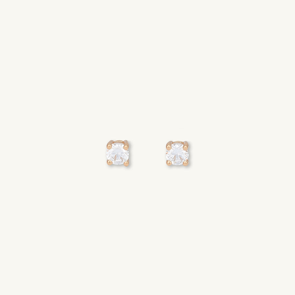 Classic 4 Claw Sapphire Stud Earrings