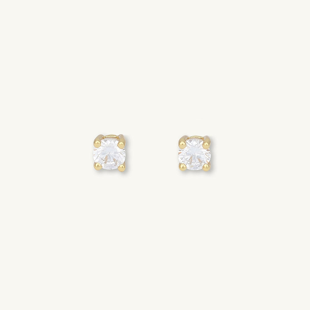 Classic 4 Claw Sapphire Stud Earrings