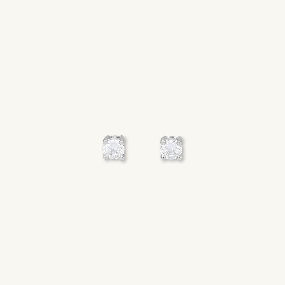 Classic 4 Claw Sapphire Stud Earrings
