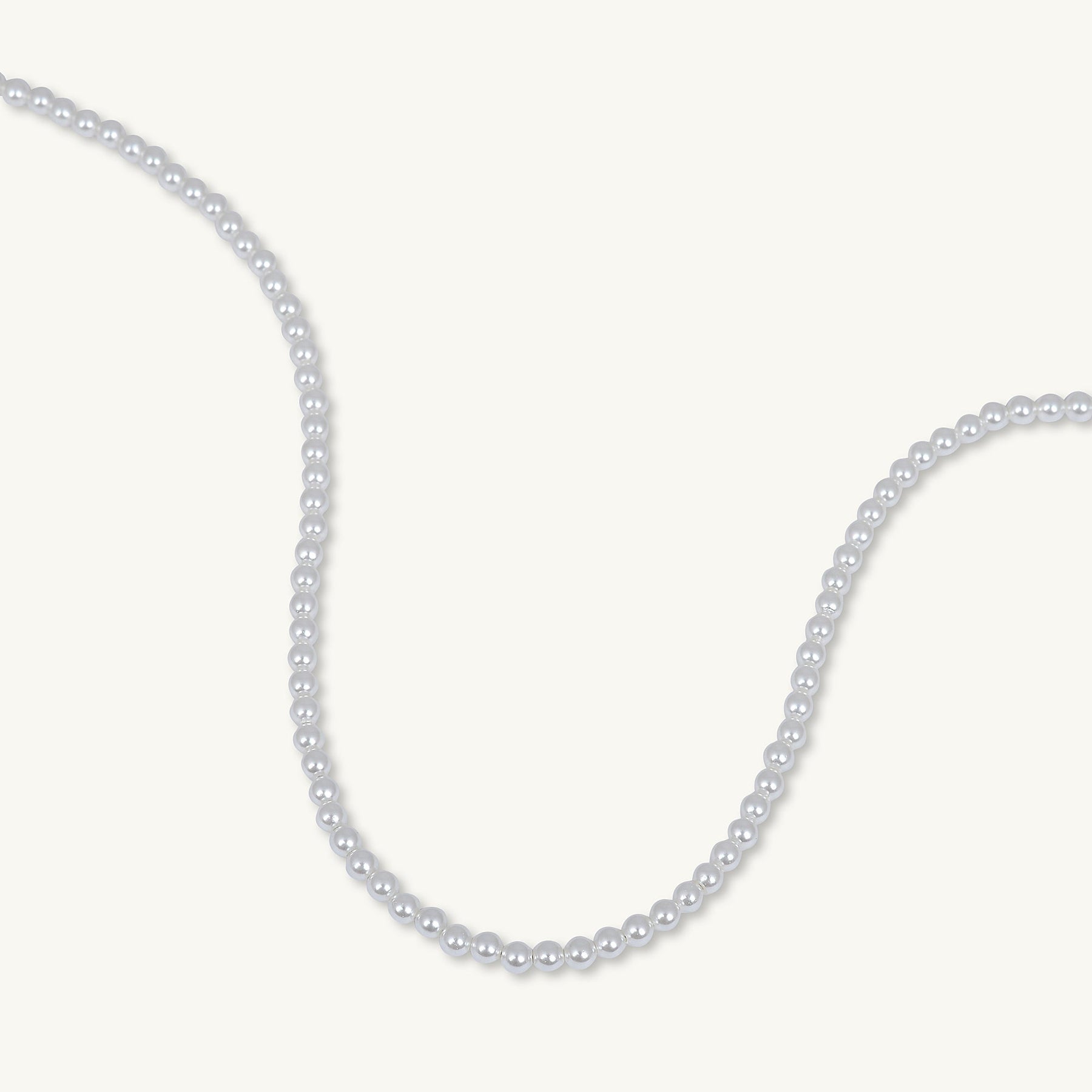 Classic 4mm Round Pearl Necklace