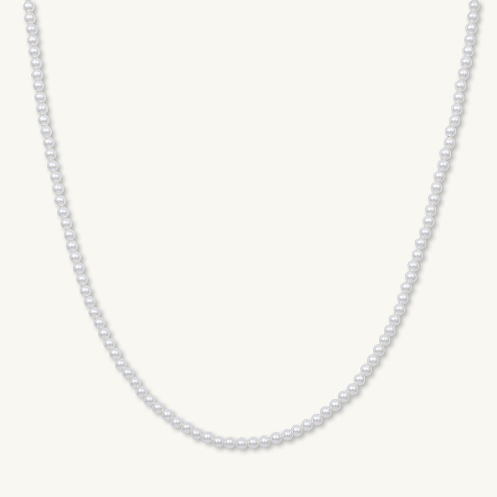 Classic 4mm Round Pearl Necklace